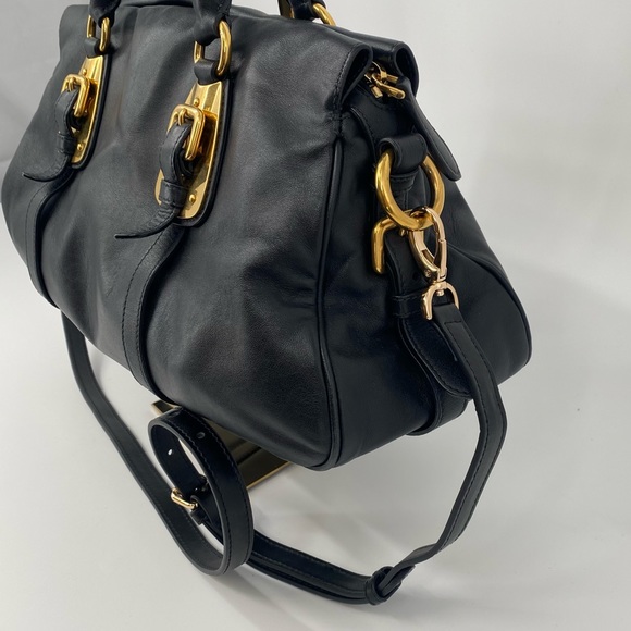 Prada Bauletto Nero Soft Calf Leather - Picture 3 of 13